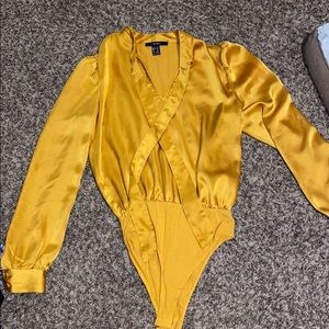 Gold bodysuit